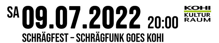 15.09.2023 @Kohi Karlsruhe SCHRÄGFEST 15.09.2023