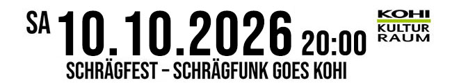 SCHR&Auml;GFEST 10.10.2026